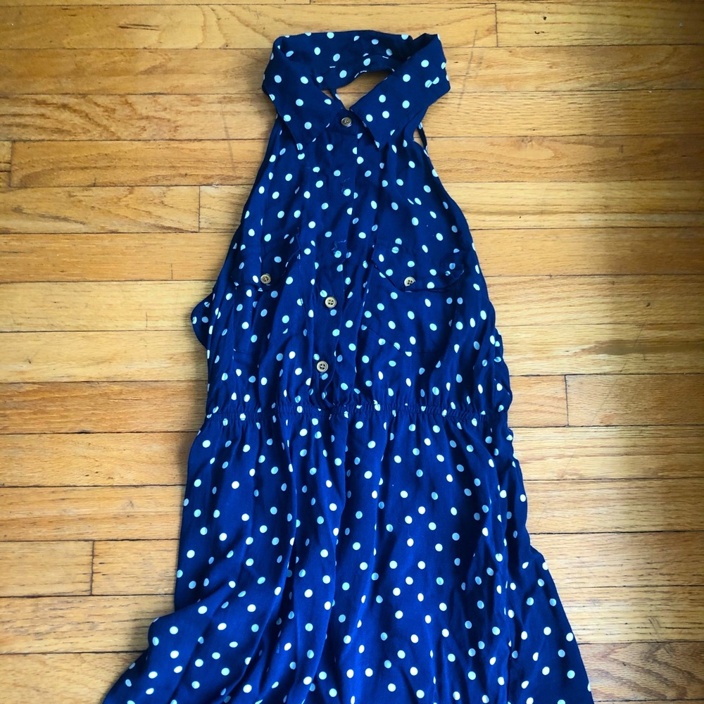 Polka Dot Halter Dress